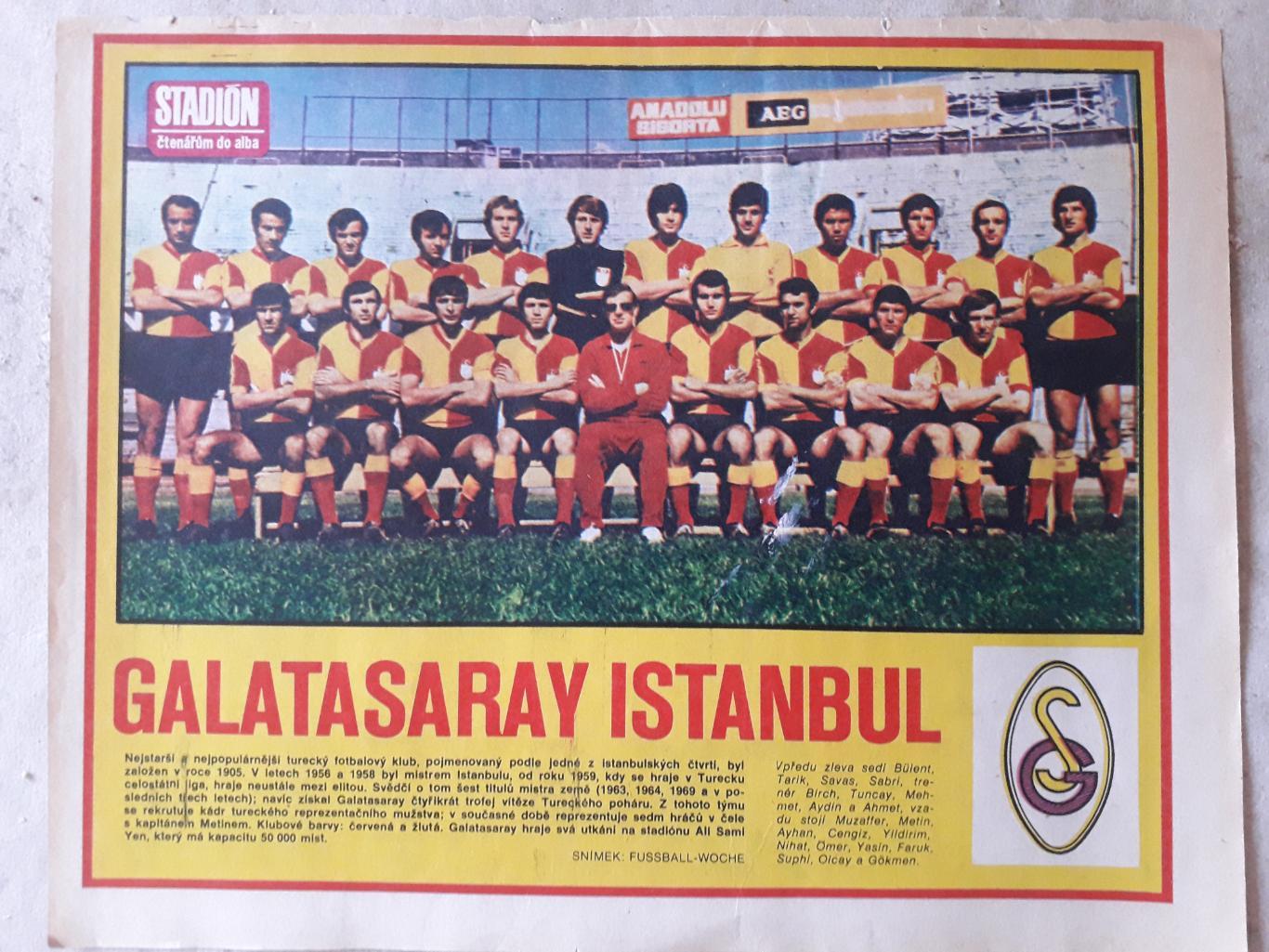 Постер из журнала Stadion- Galatasaray