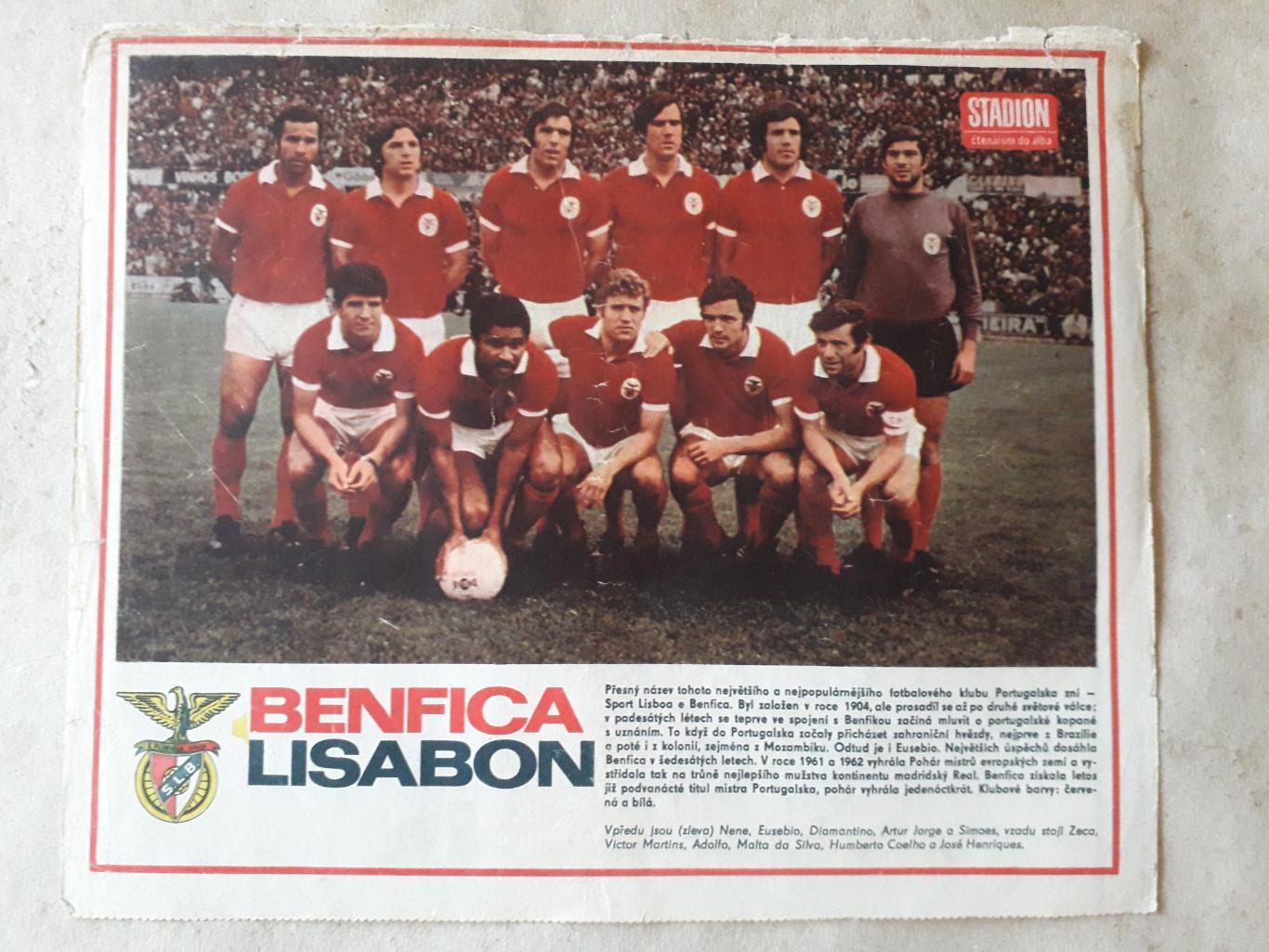 Постер из журнала Stadion- Benfica 4