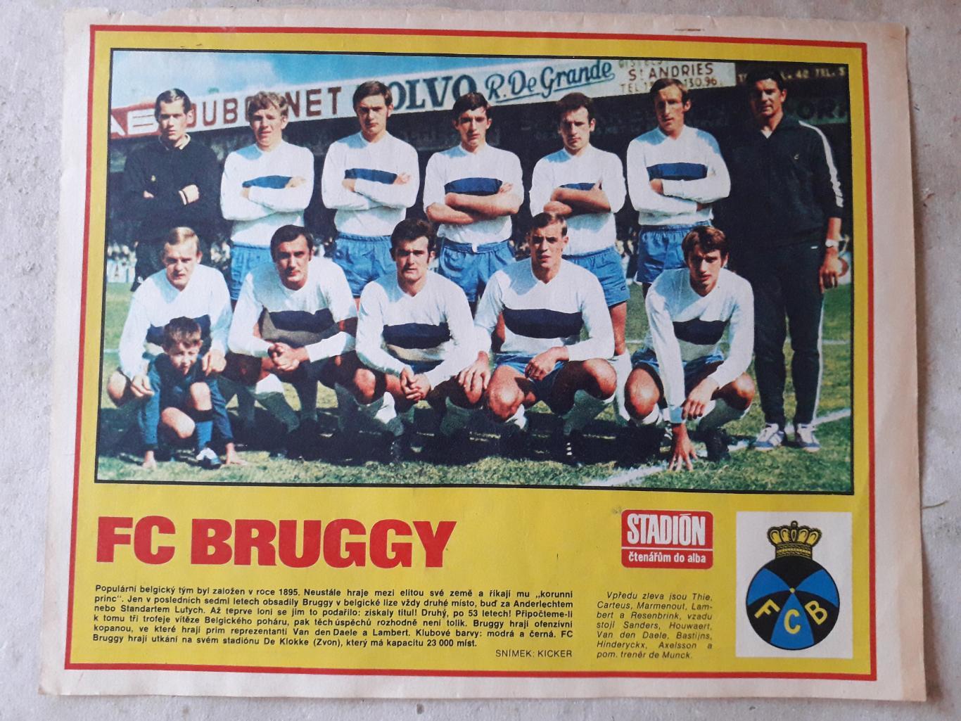 Постер из журнала Stadion- FC Bruggy