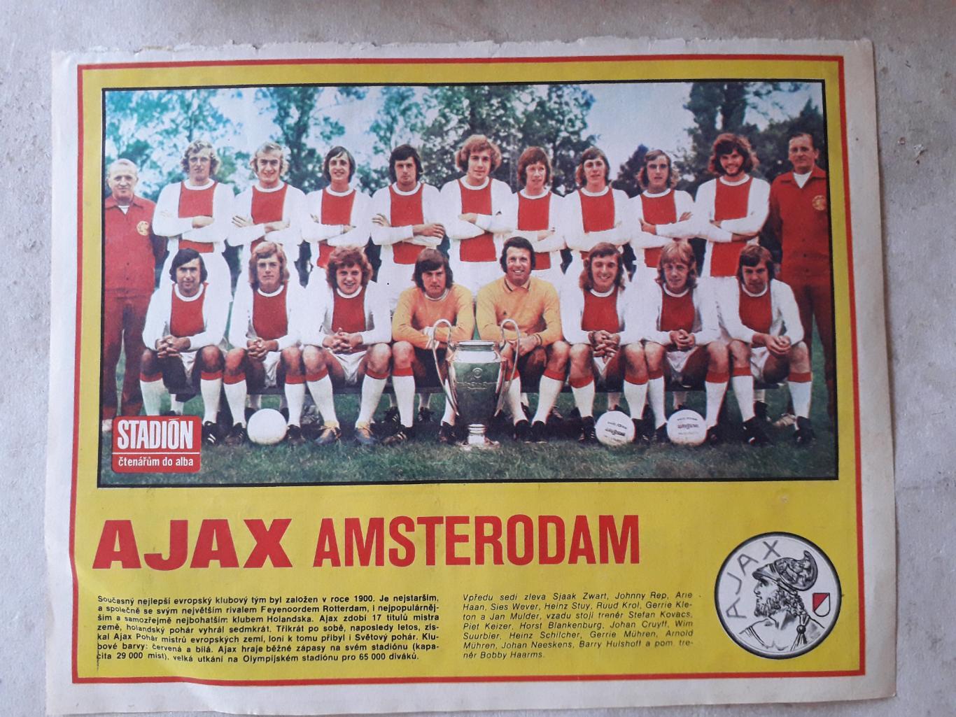 Постер из журнала Stadion- Ajax