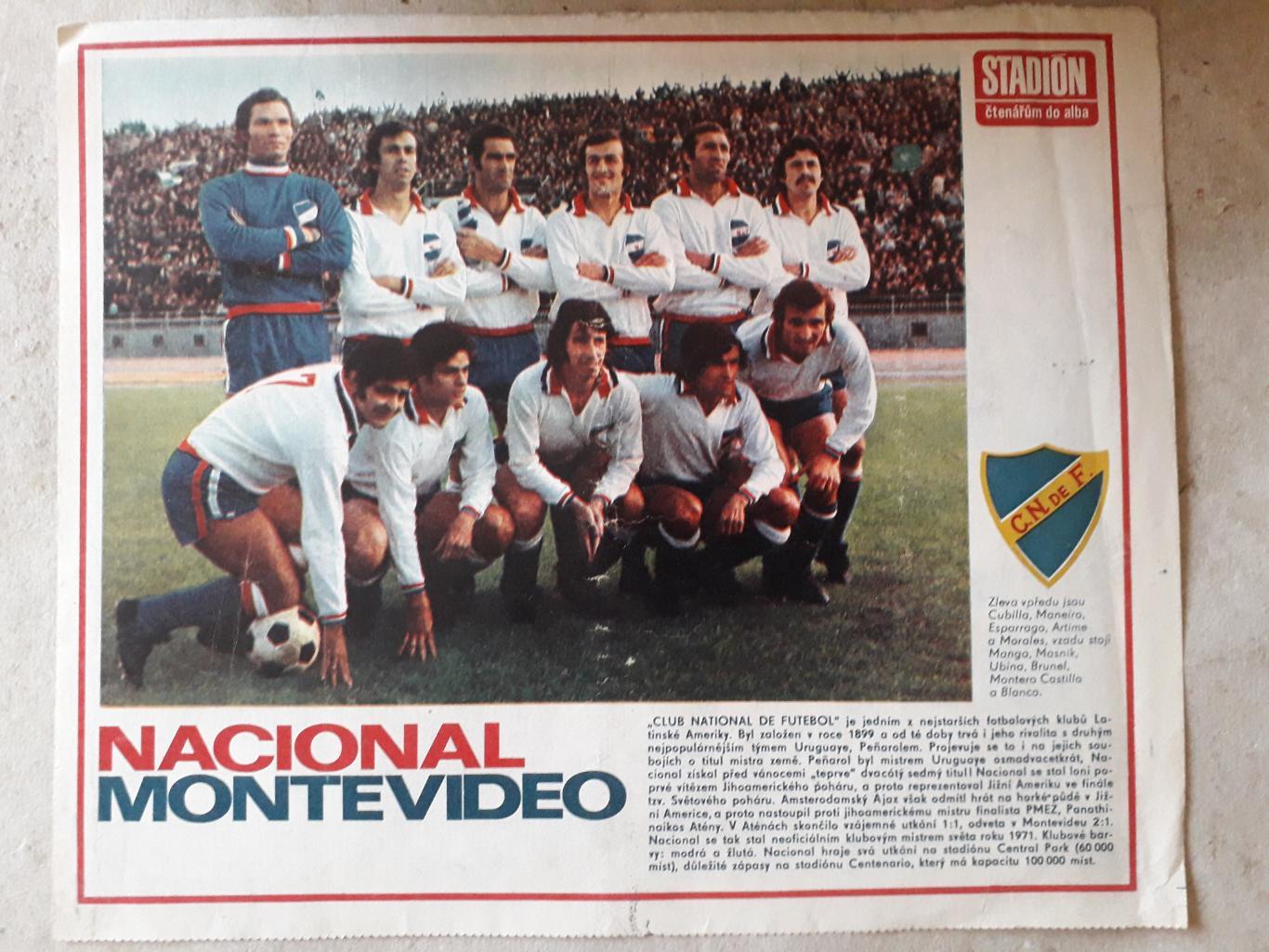 Постер из журнала Stadion- Nacional Montevideo