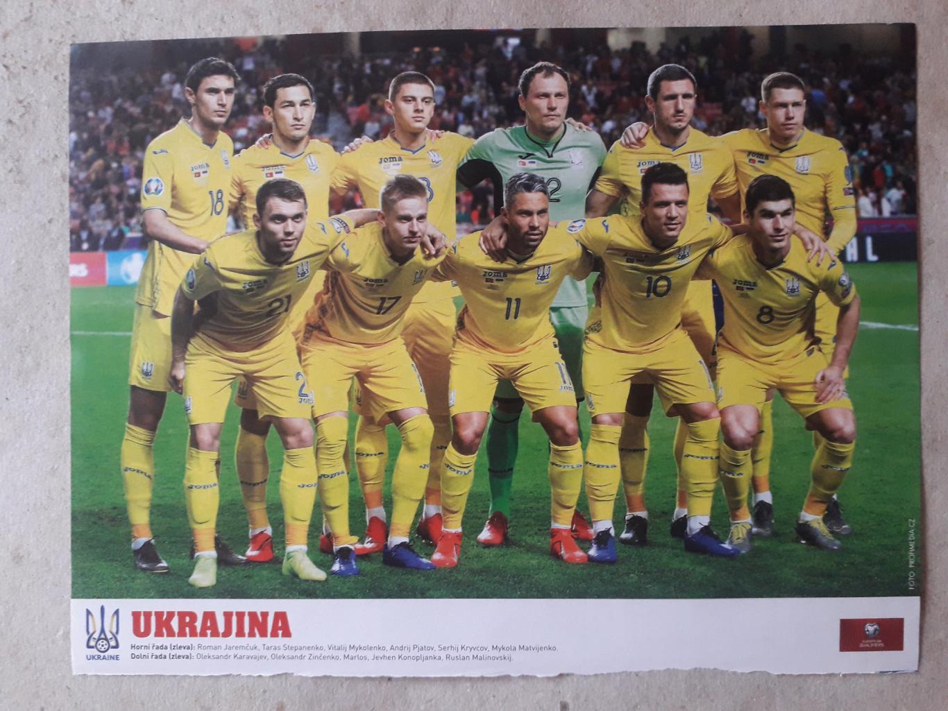 Постер из журнала Hattrick- Ukrajina