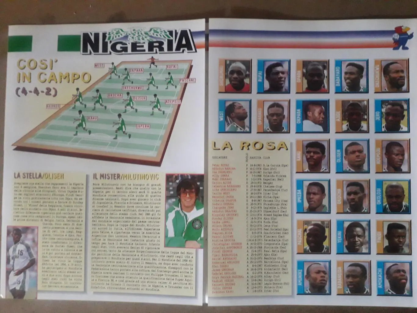 Guerin Sportivo WC 1998- Nigeria 1