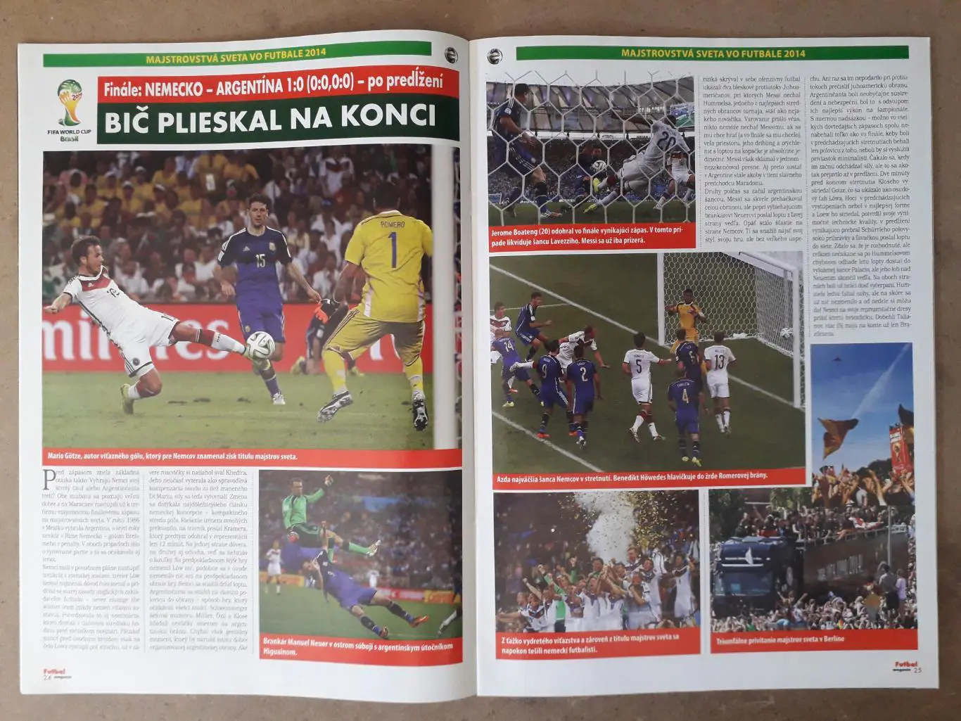 Словацкий Futbal magazin 7/2014 1