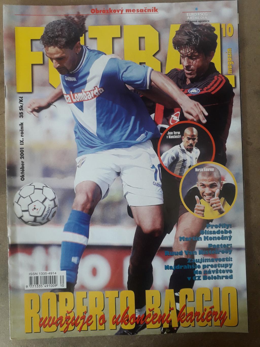 Словацкий Futbal magazin 10/2001