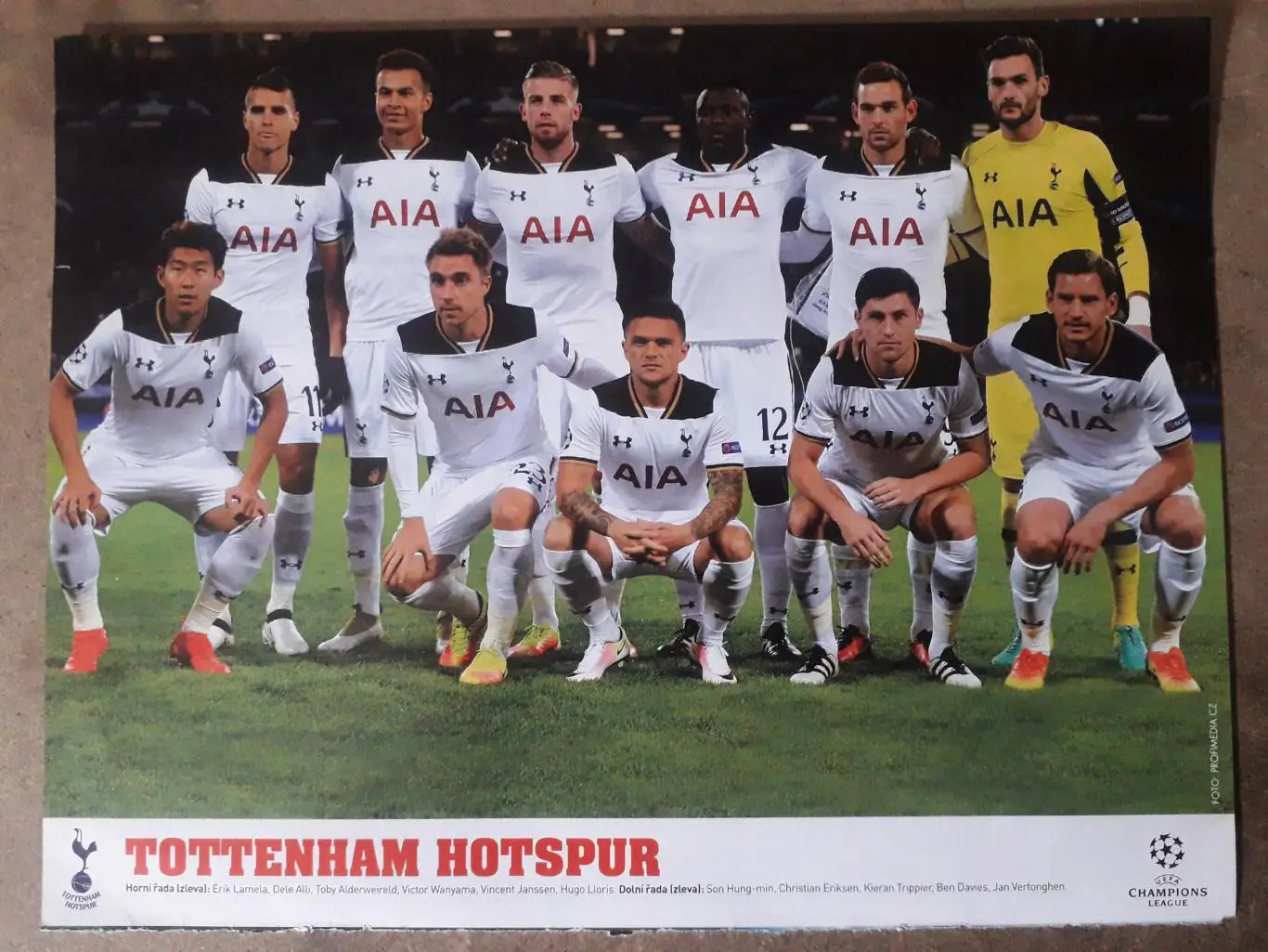 Постер из журнала Hattrick- Tottenham