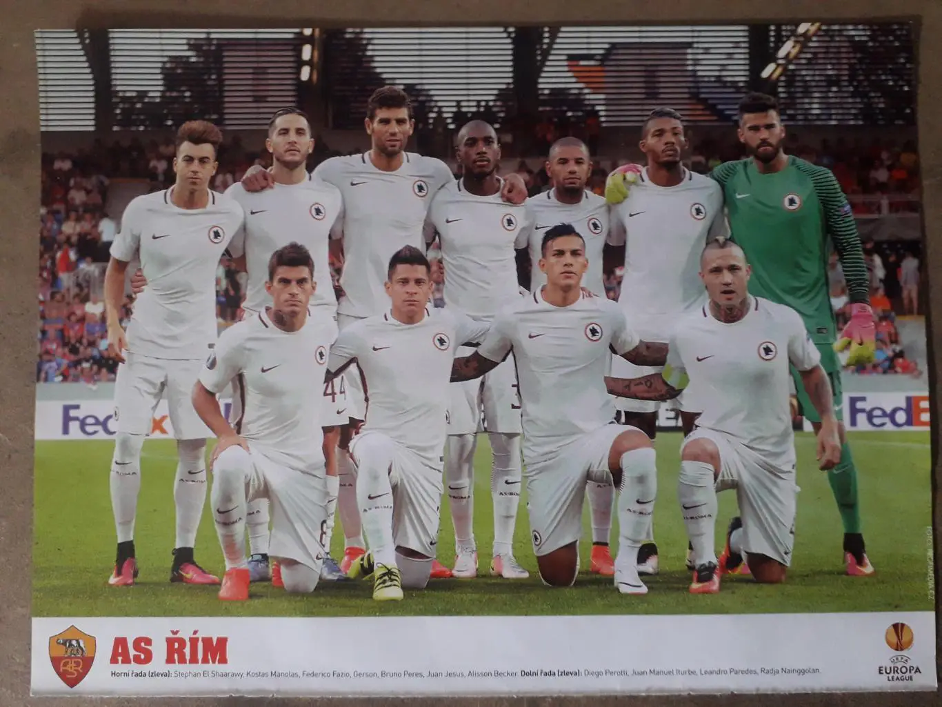 Постер из журнала Hattrick- AS Roma