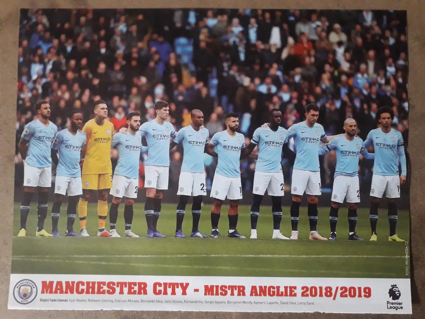 Двусторонний плакат из журнала Hattrick-Man.City,Bayern