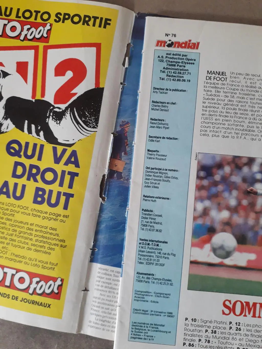 Mondial Nr.76 - Хроника ЧМ 1986 г. 1