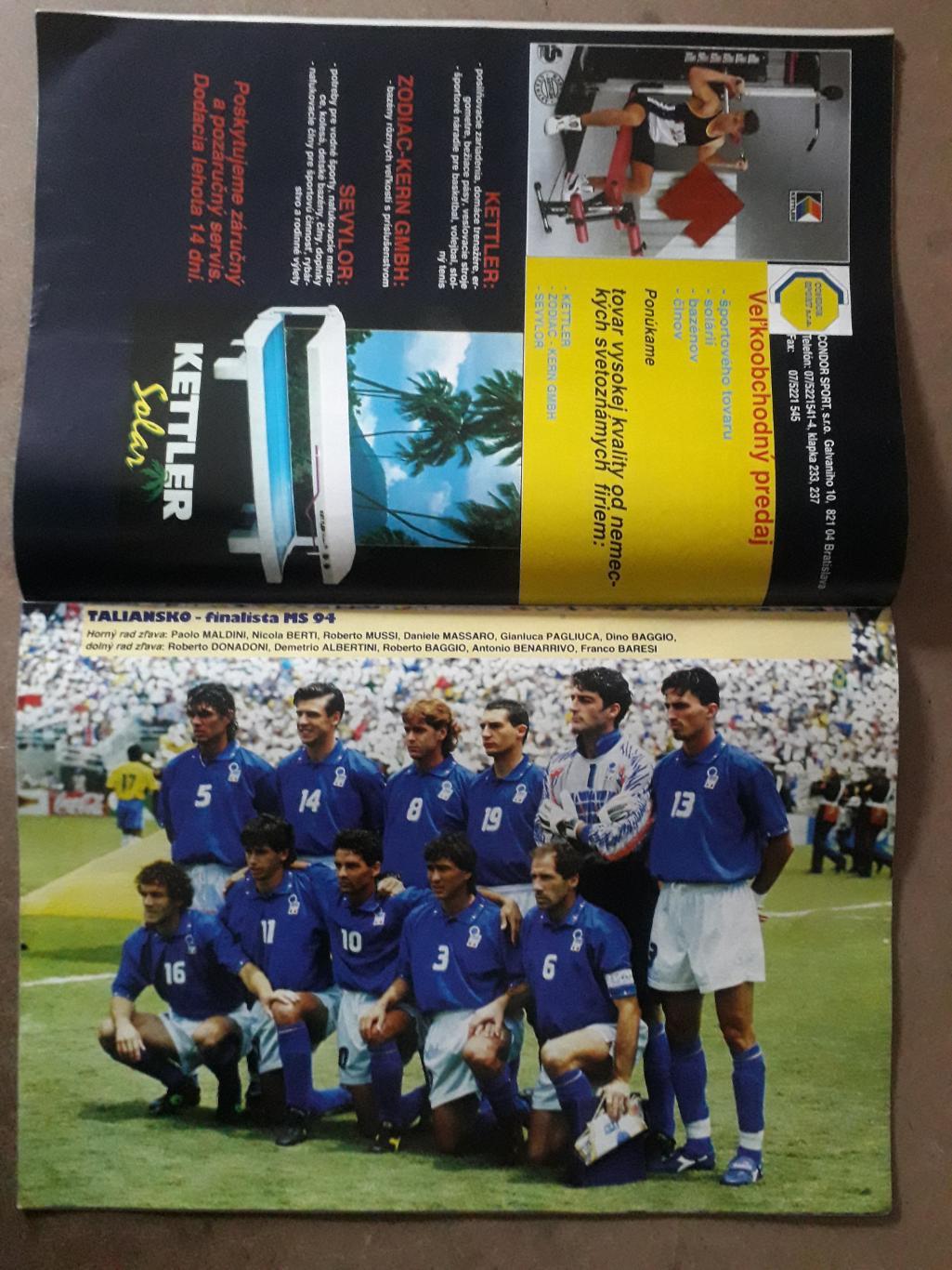 Словацкий Futbal magazin- Хроника WC-1994 3