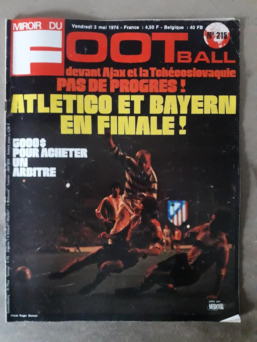 Miroir du Football Nr. 215/1974