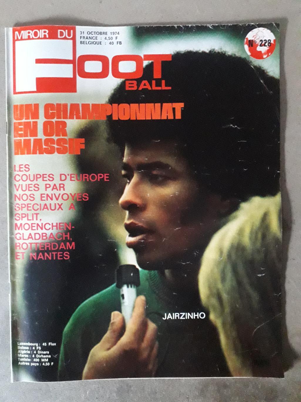 Miroir du Football Nr. 228/1974