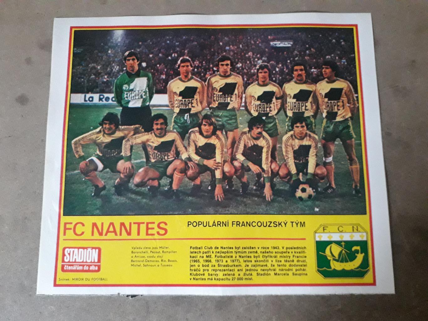 Плакат из журнала Stadion- Nantes 2