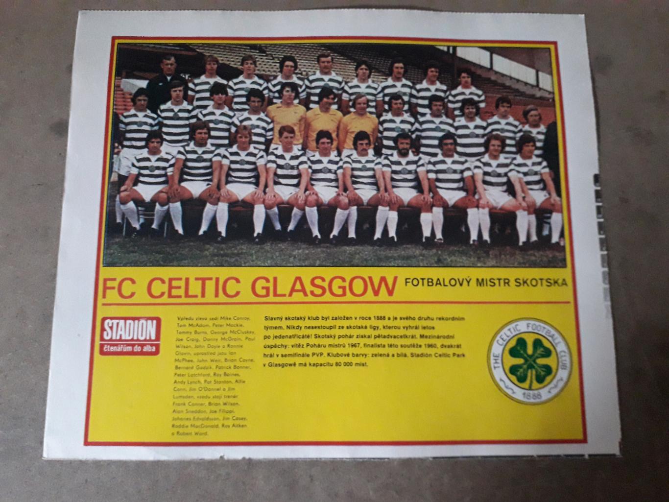 Плакат из журнала Stadion- Celtic 3