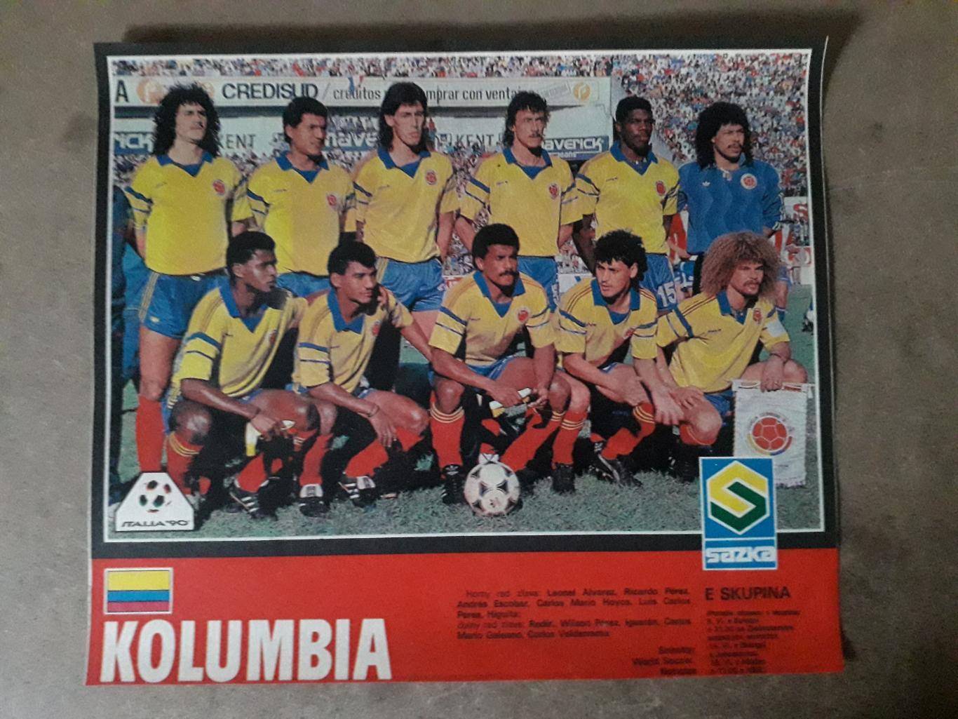 Постер A4- Kolumbie