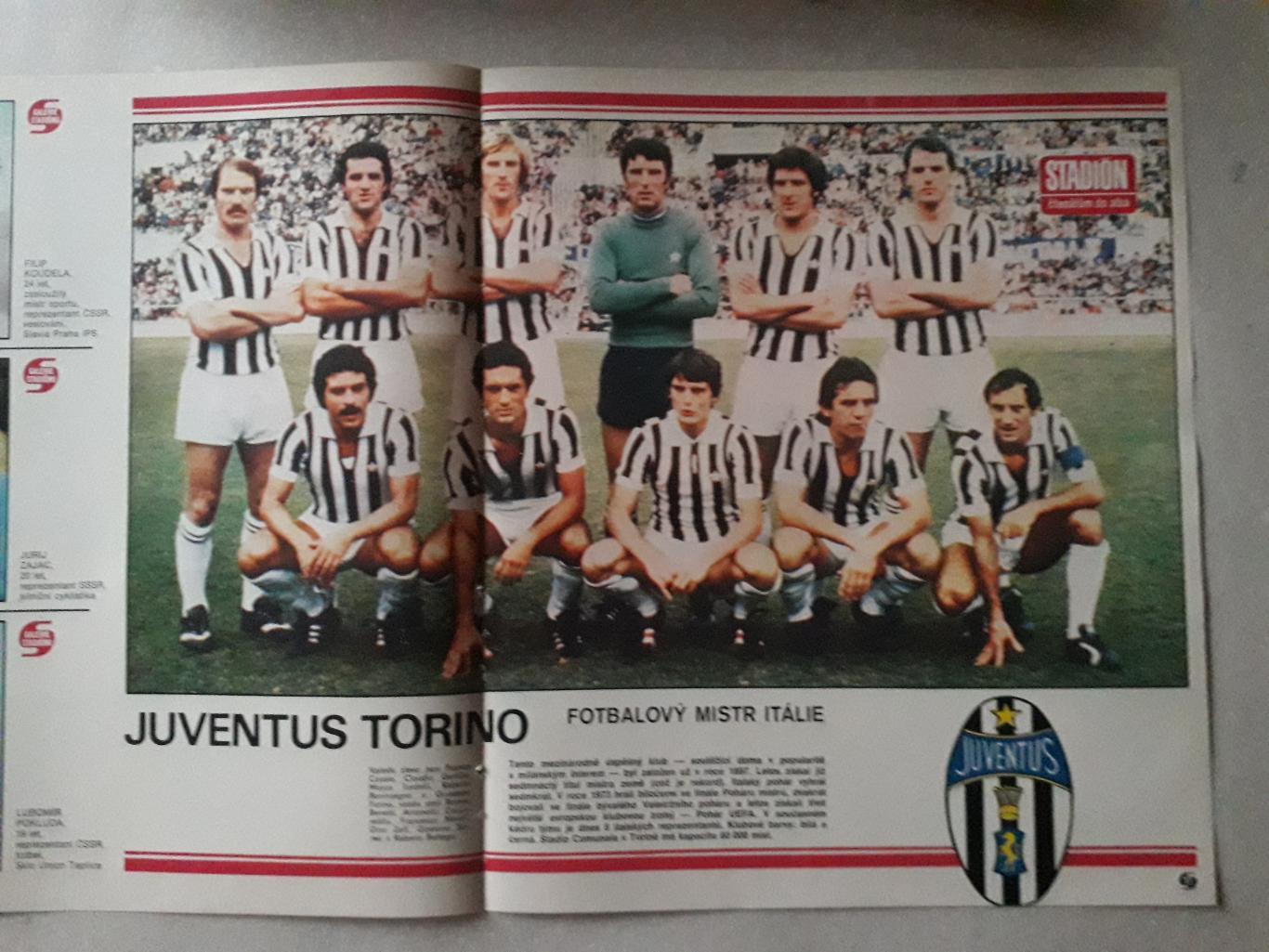 Плакат из журнала Stadion- Juventus