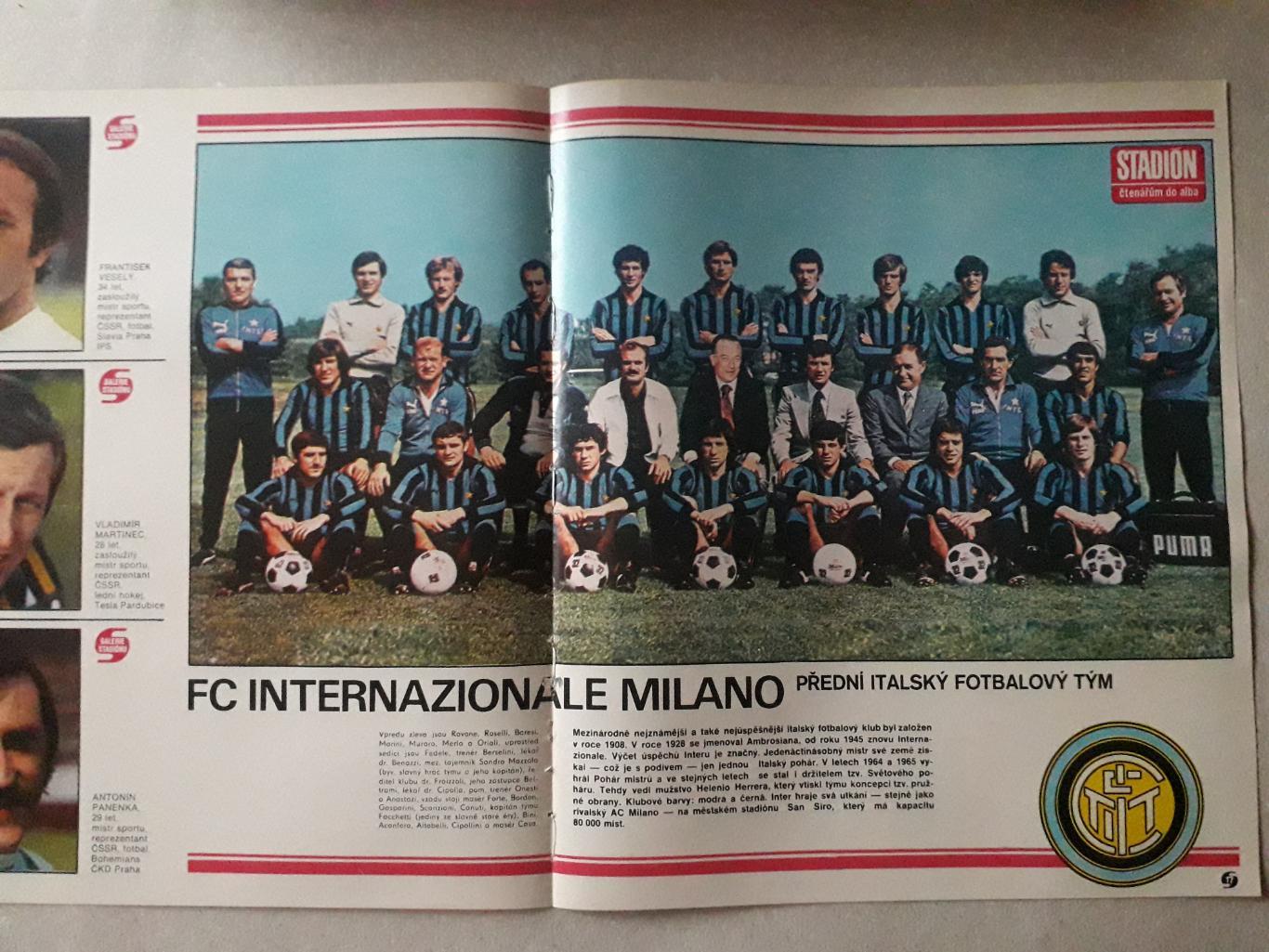 Плакат из журнала Stadion- Inter