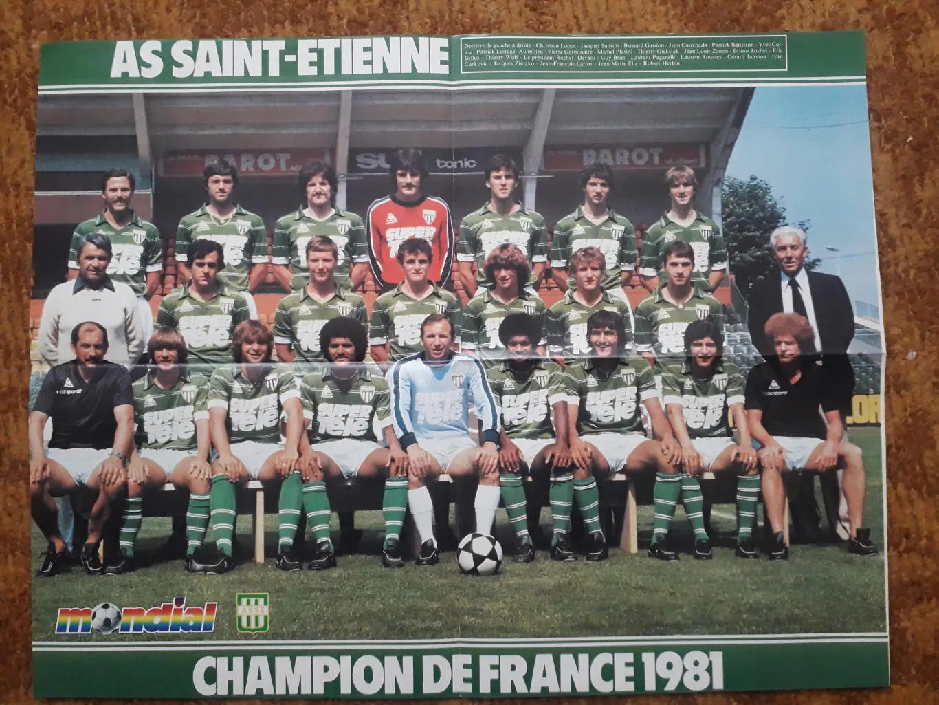 Плакат в формате А2- Bastia, St.Etienne 1