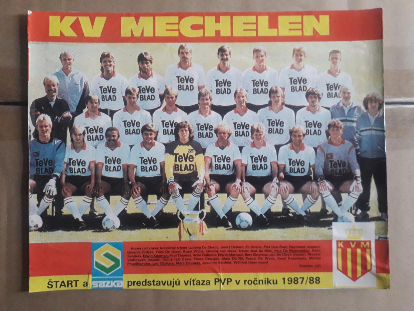 Плакат из журнала Start- Mechelen