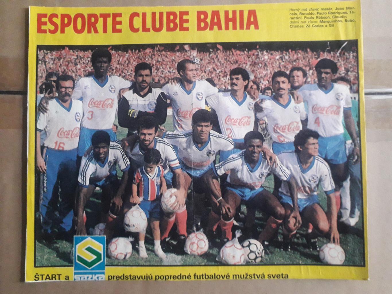 Плакат из журнала Start- Esporte Clube Bahia
