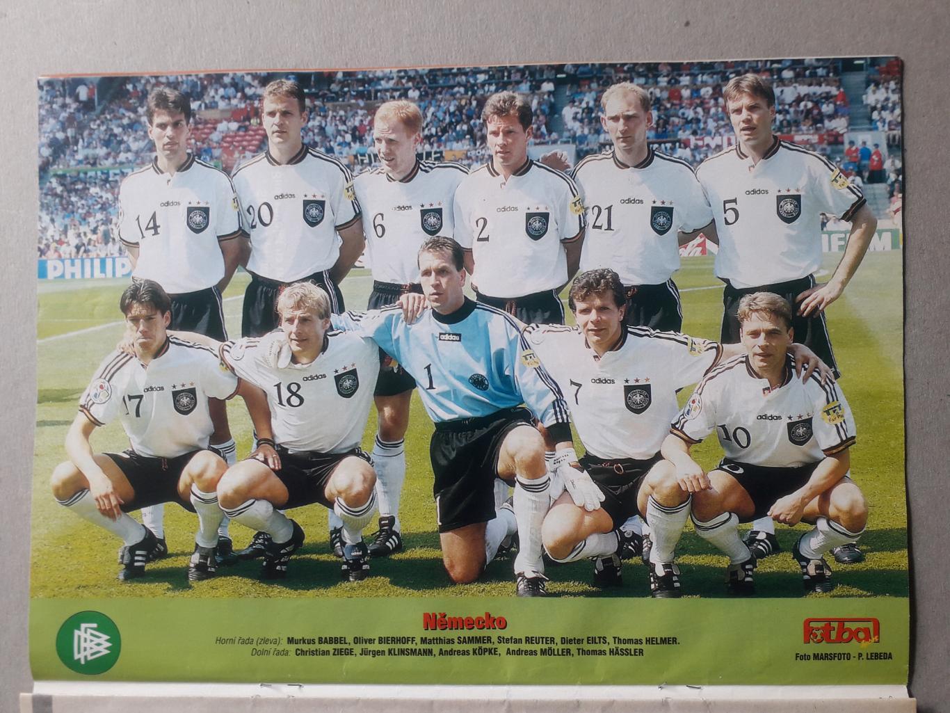 Fotbal Sport 8/1996 , Плакат А3 игрока отсутствует. 1