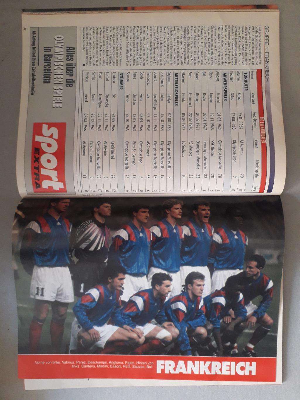 Fussball Sport EURO 1992 1