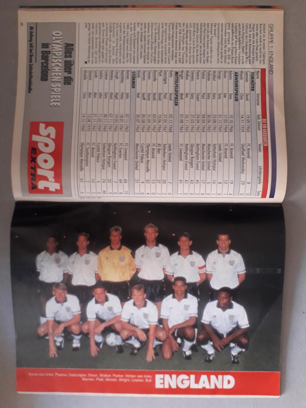 Fussball Sport EURO 1992 3