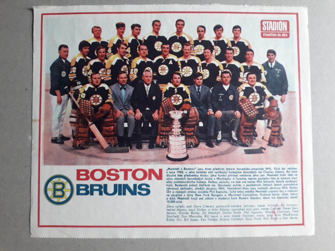 Плакат из журнала Stadion- Boston