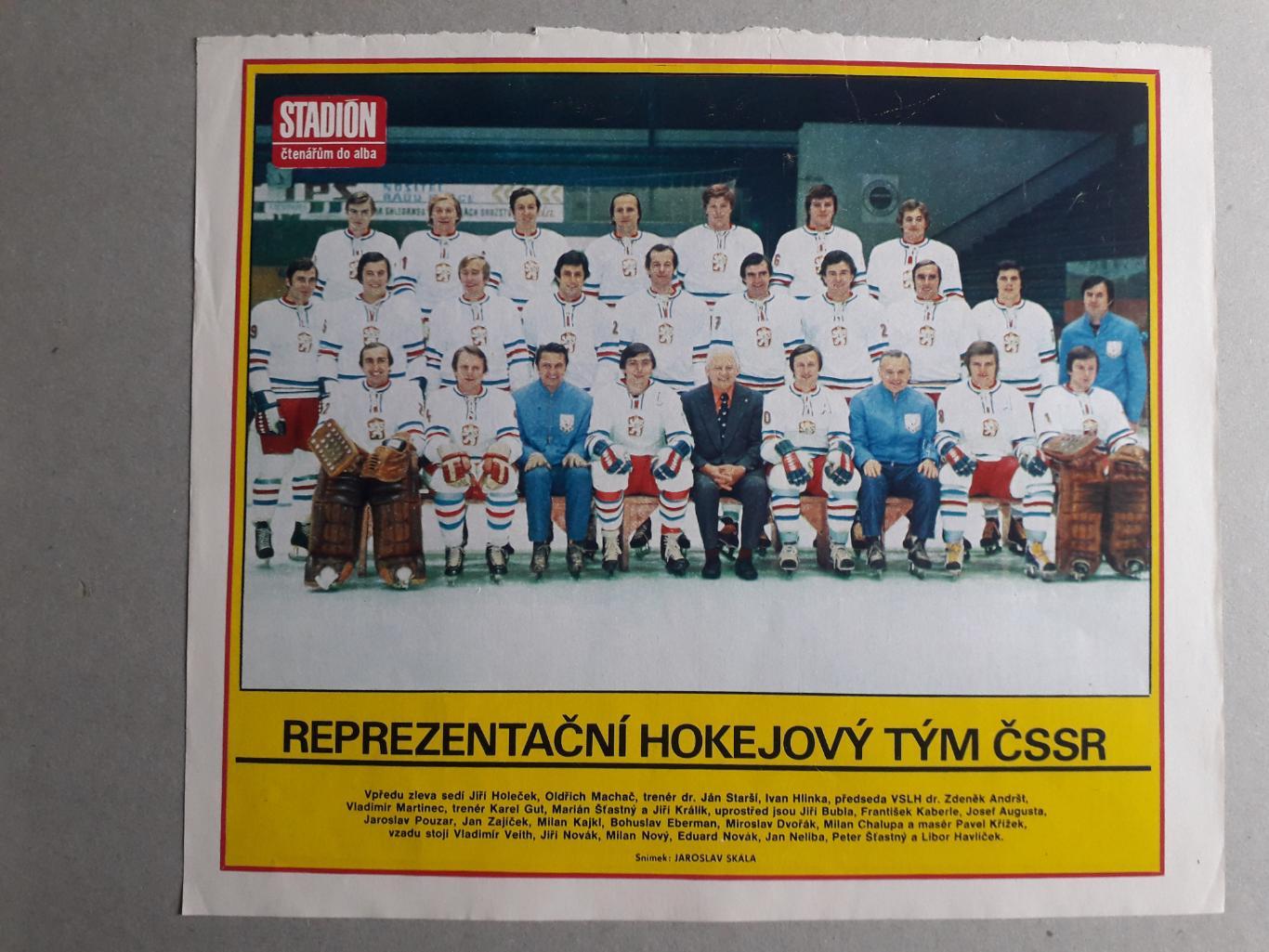 Плакат из журнала Stadion- Чехословакия 4