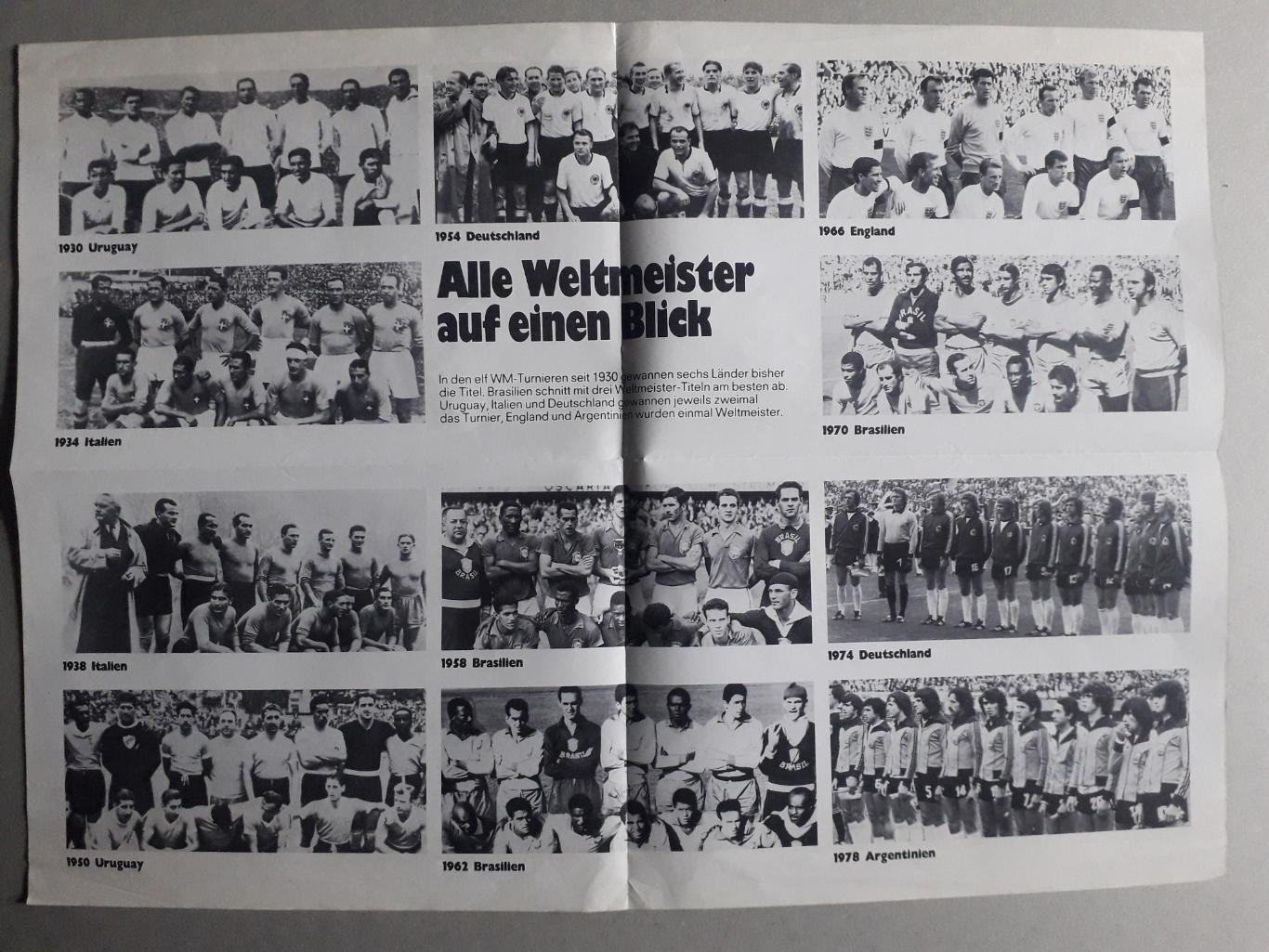 Плакат А2 из журнала Kicker- Deutschland 1982 1