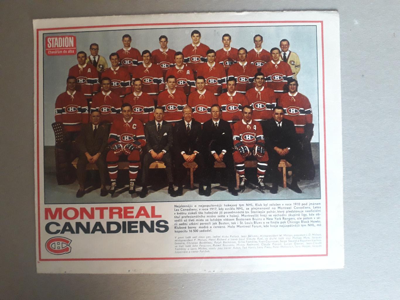 Плакат из журнала Stadion- Montreal