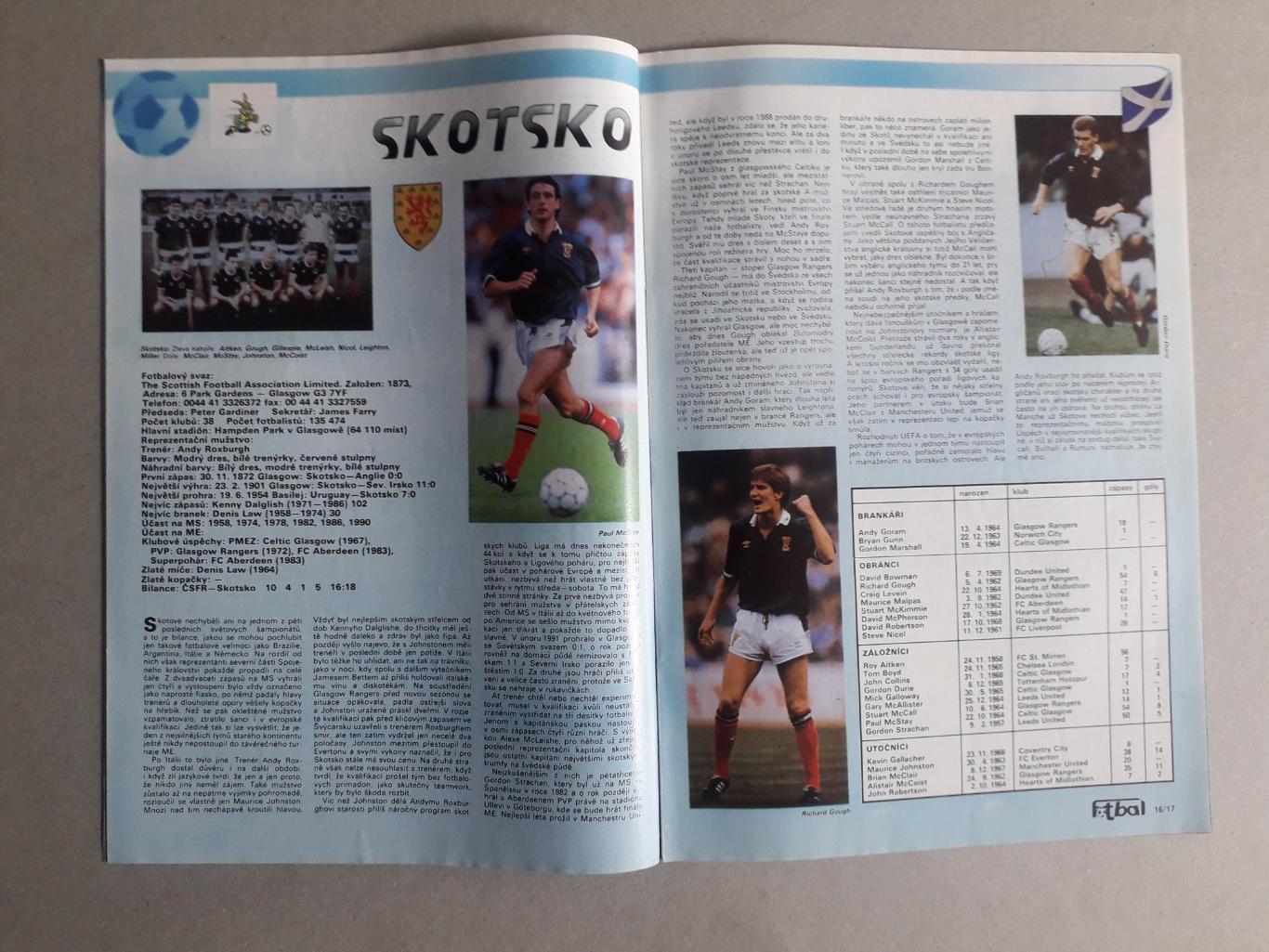 Fotbal sport 6/1992 2