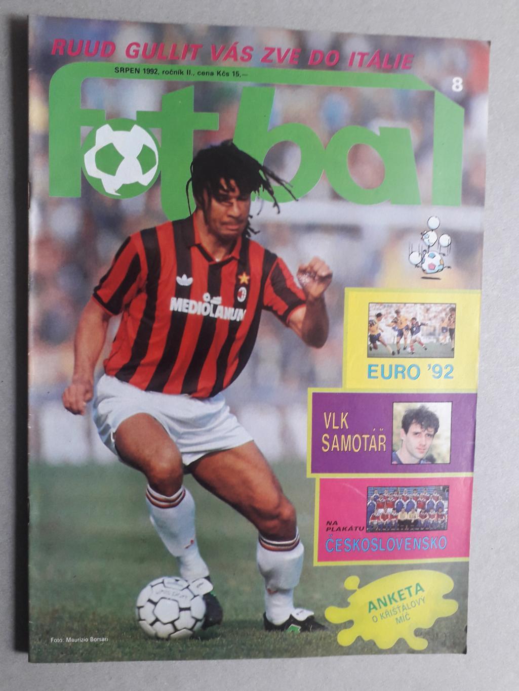 Fotbal sport 8/1992