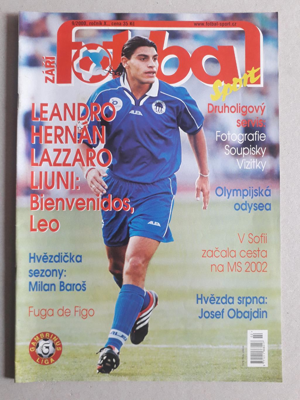 Fotbal sport 9/2000