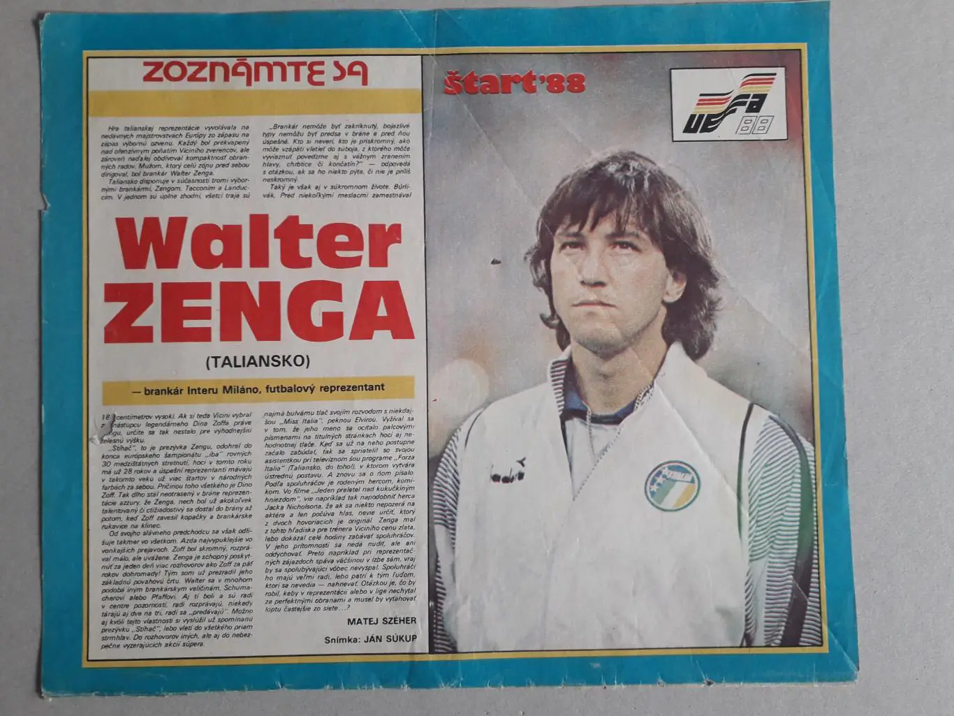 Плакат из журнала Start- Zenga