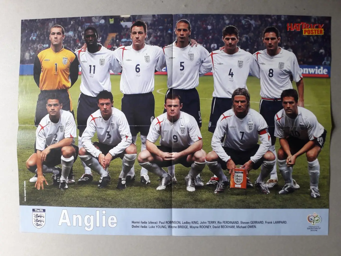 Плакат А2- England, Beckham