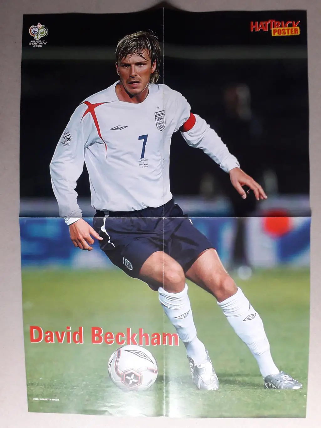 Плакат А2- England, Beckham 1