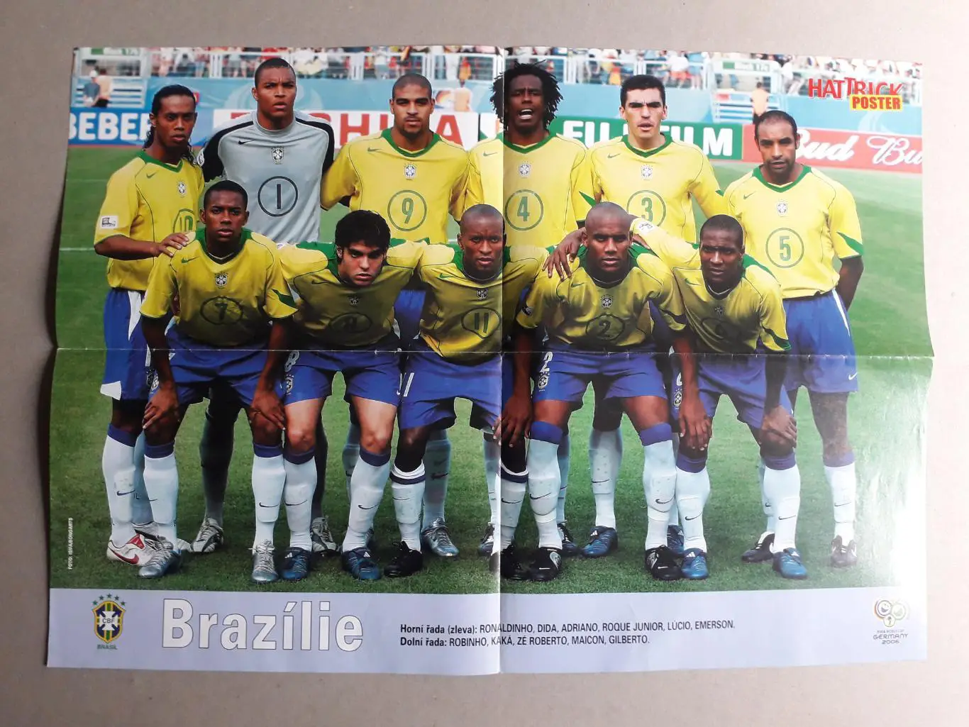 Плакат А2- Brazil, Ronaldinho