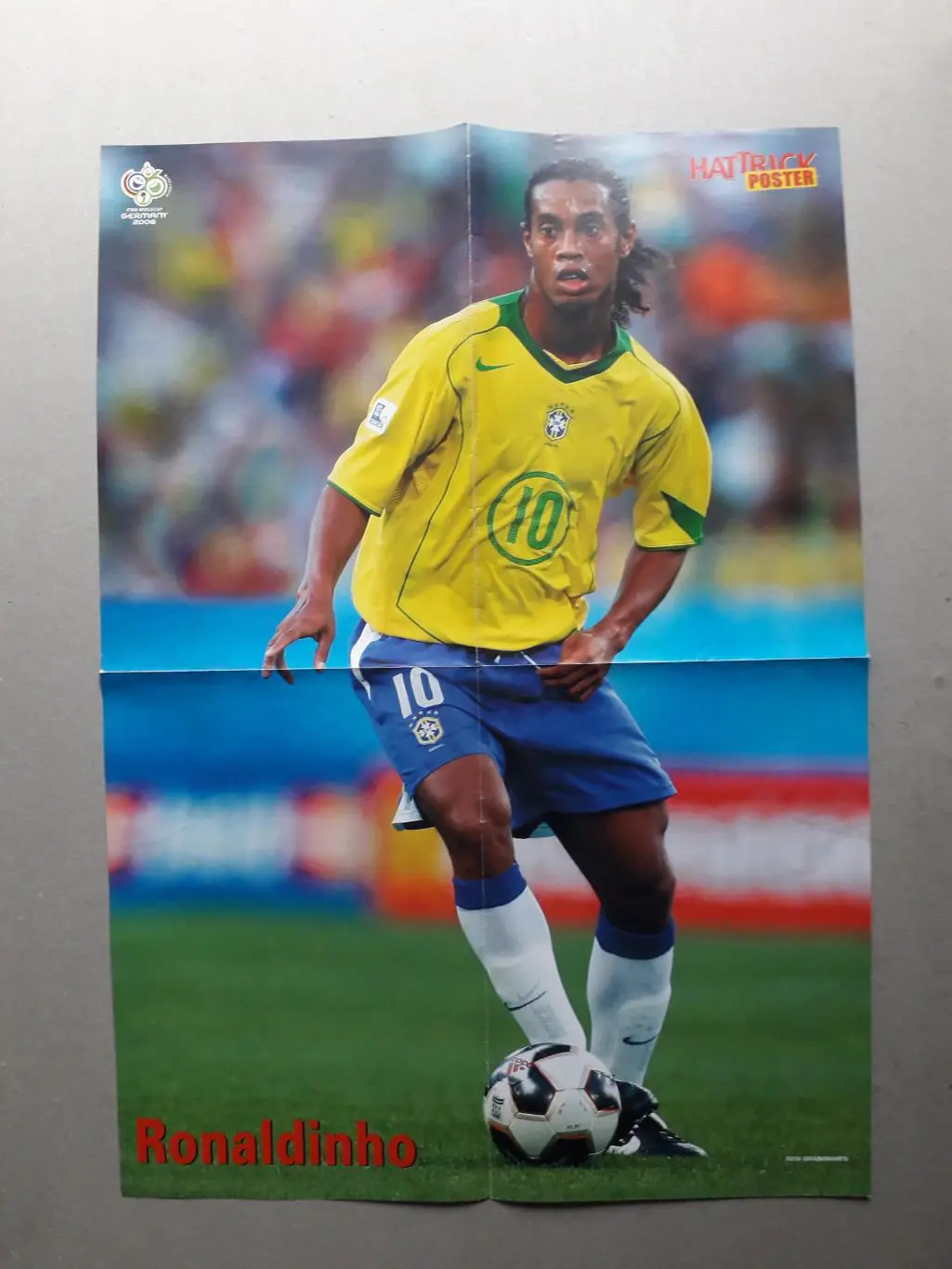 Плакат А2- Brazil, Ronaldinho 1