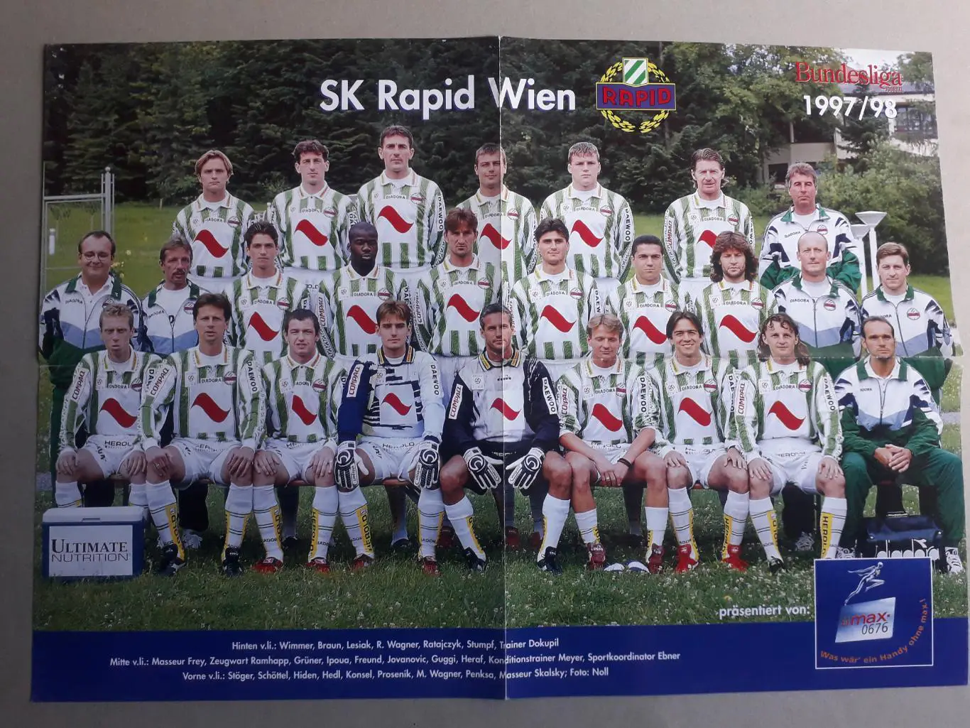 Двусторонний плакат А2- Salzburg, Rapid 1