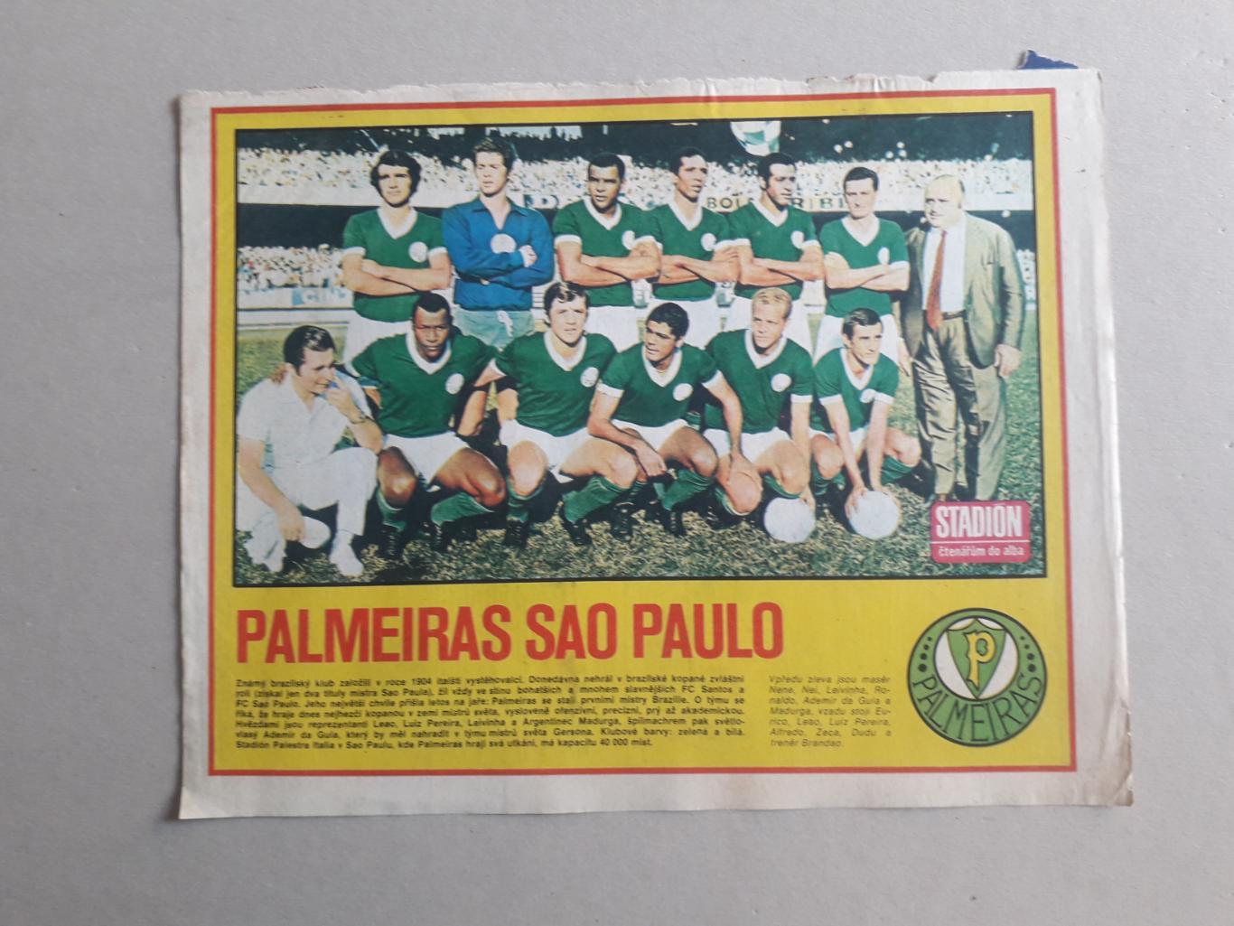 Плакат из журнала Stadion- Palmeiras