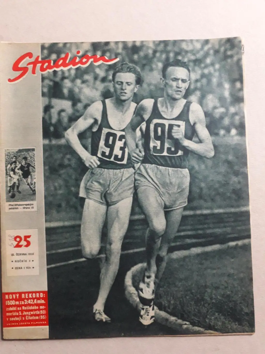 Журнал «Стадион» 1956 г., номер 25