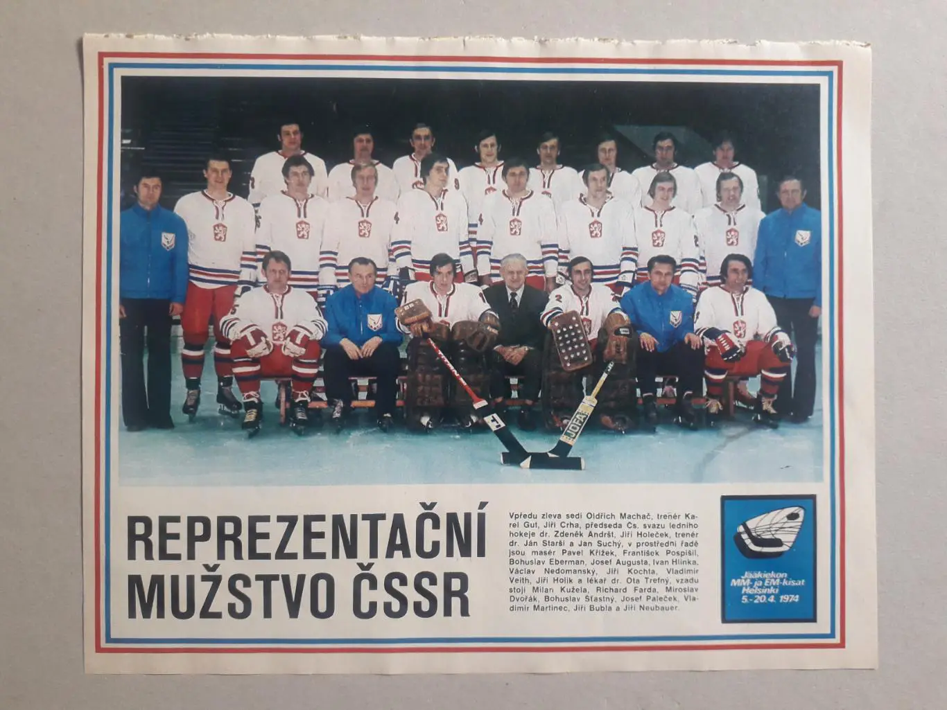 Плакат из журнала Stadion- Csechoslovakia, Finsko, Polsko