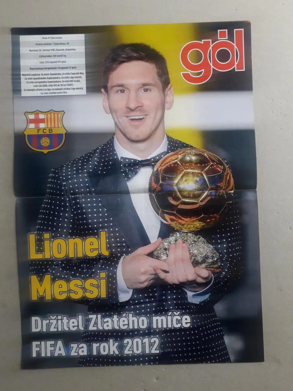 Плакат A3- Messi