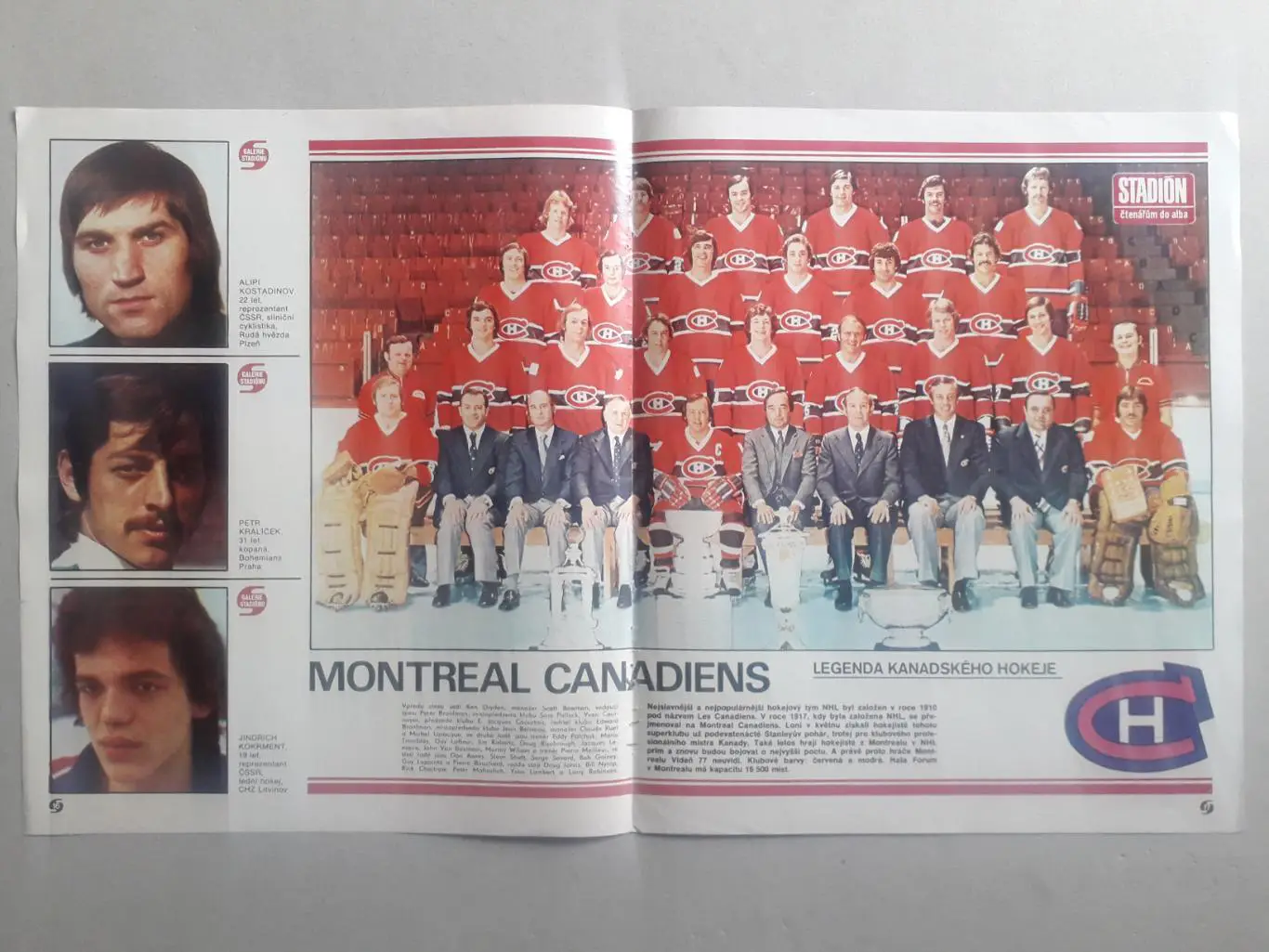 Плакат из журнала Stadion- Montreal