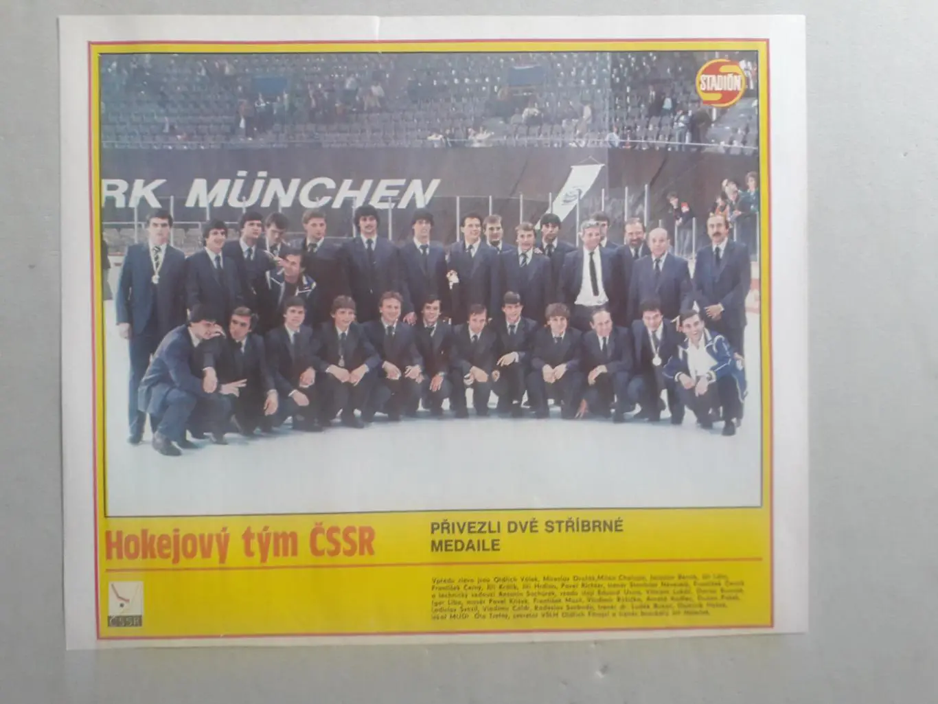 Плакат из журнала Stadion- Czechoslovakia 4