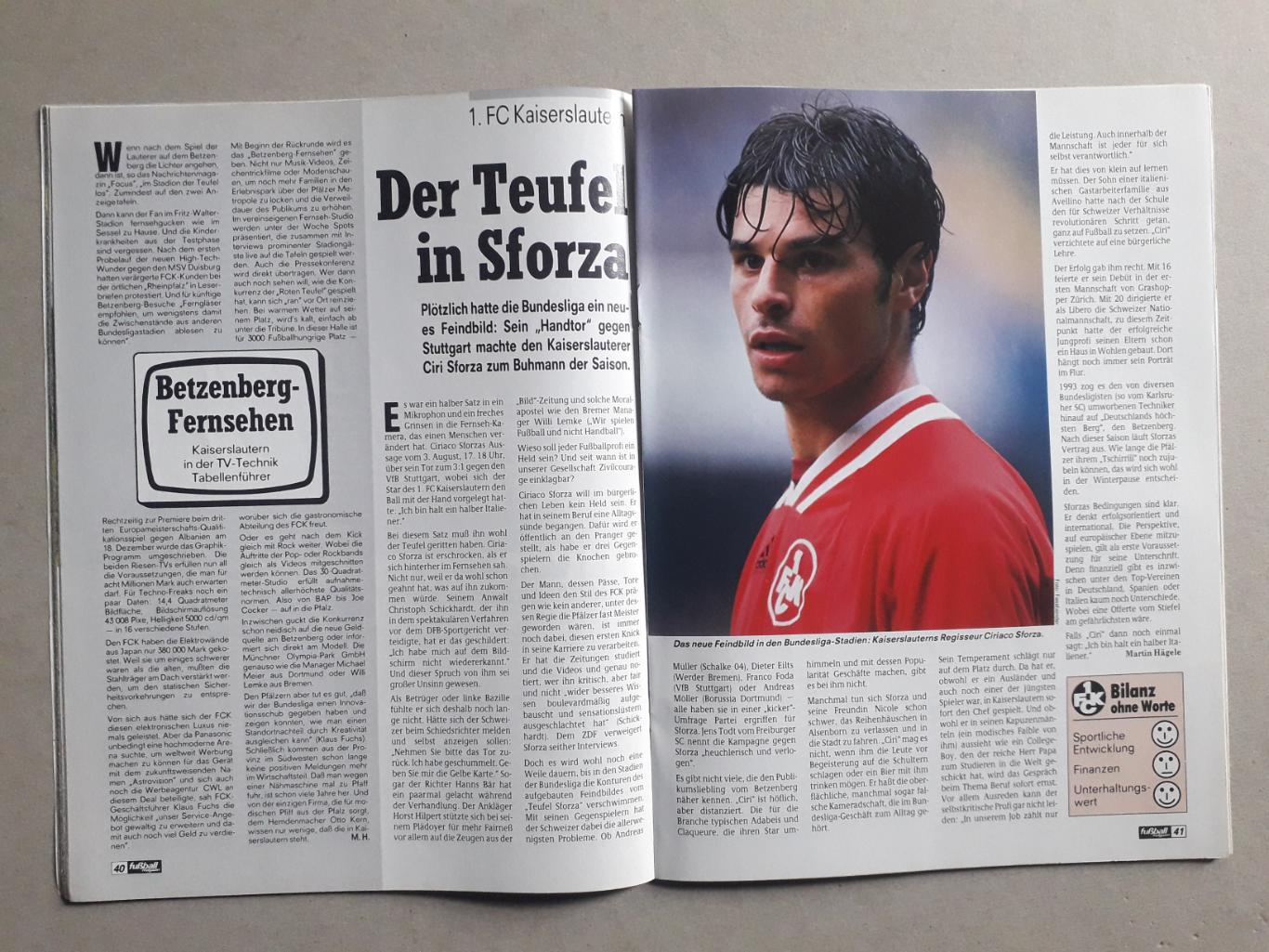 Kicker Fussball magazin 1/1995 3