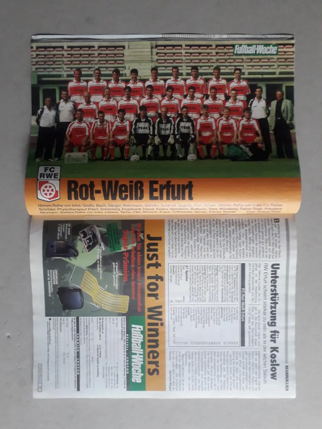 Fussball Woche 1999/00 2