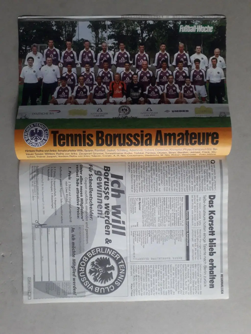 Fussball Woche 1999/00 3