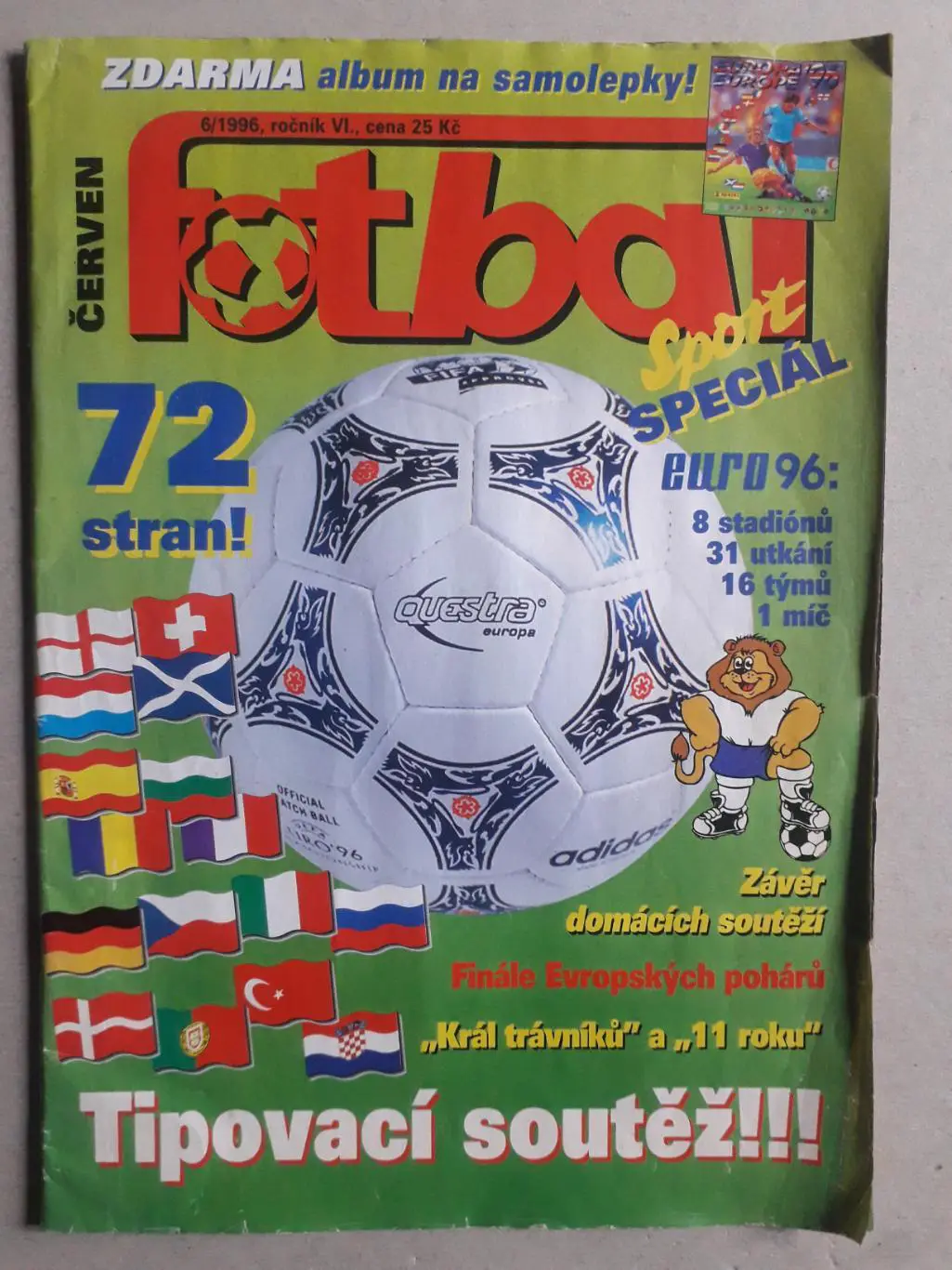 Fotbal sport- EURO 1996